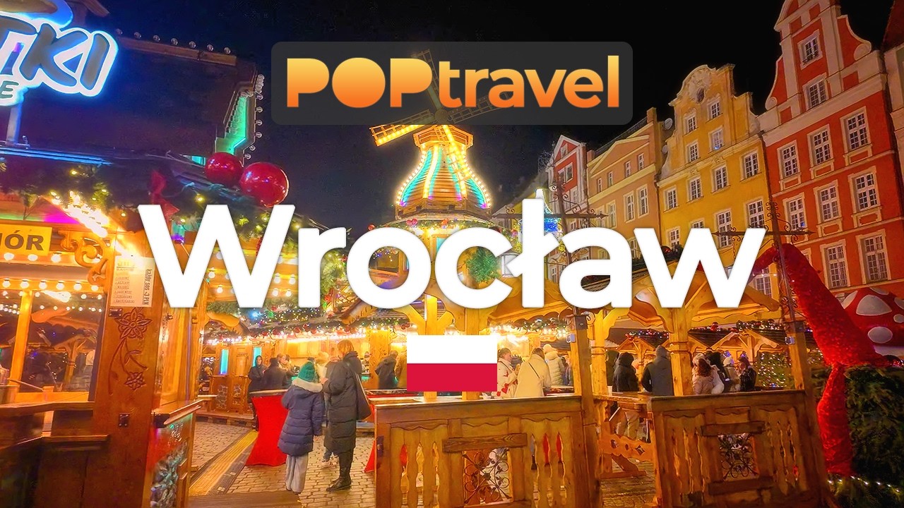 WROCLAW, Poland - Winter Market - 4K HDR