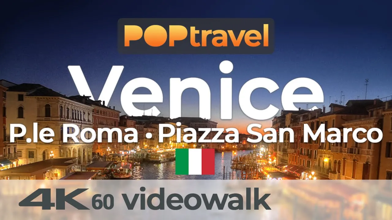 Walking in VENICE / Italy - A Winter Evening During Carnival - 4K 60fps (UHD)