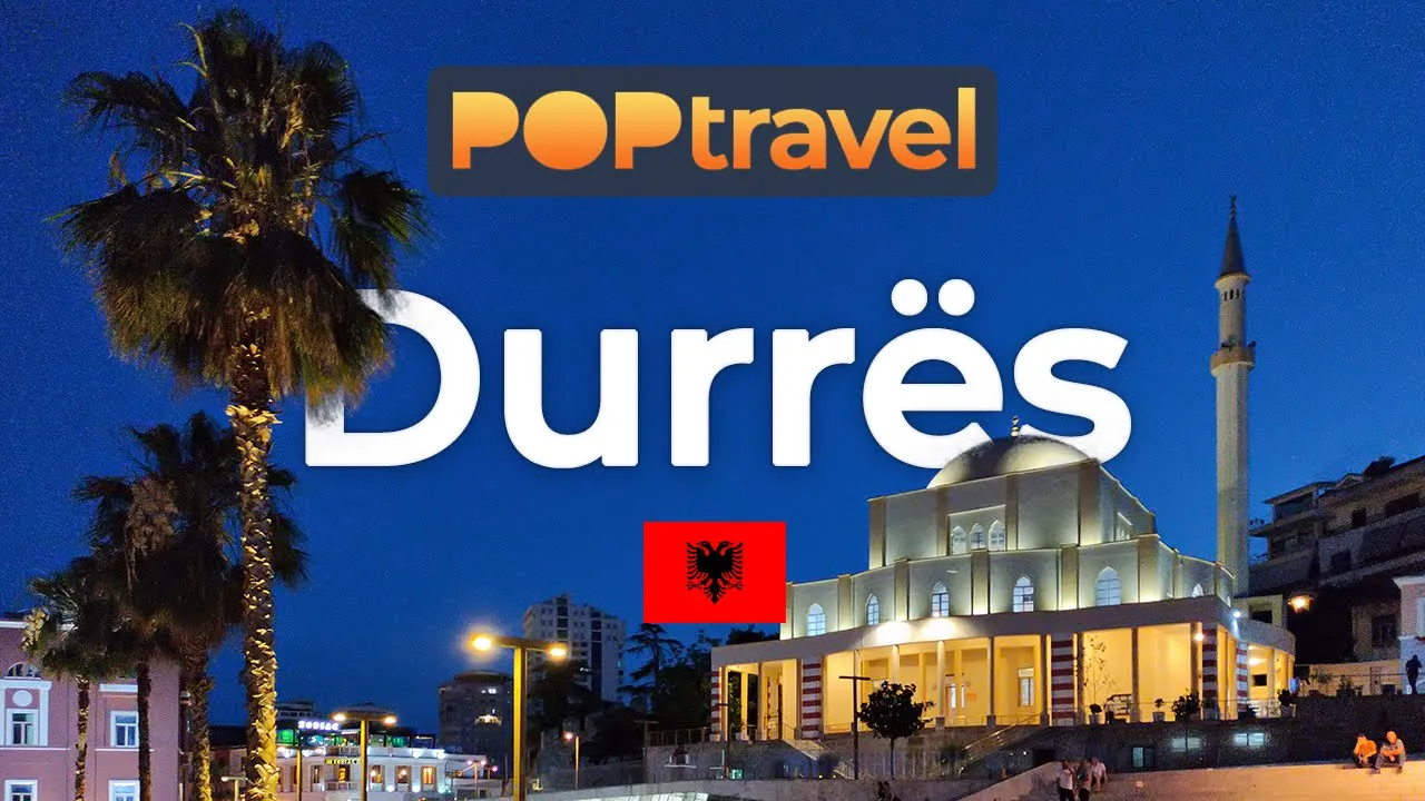 DURRES, Albania 🇦🇱- Evening Tour - 4K 60fps (UHD)