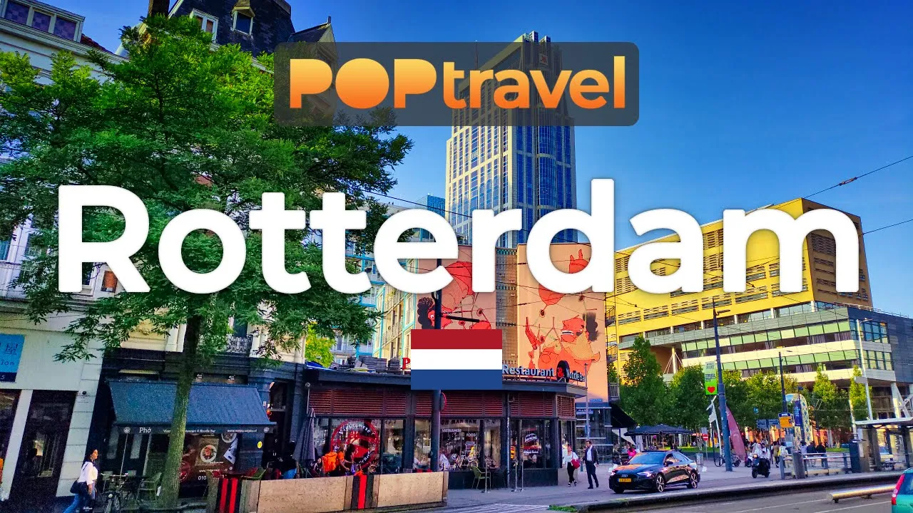 ROTTERDAM, Netherlands 🇳🇱- Summer Walking Tour - 4K 60fps (UHD)