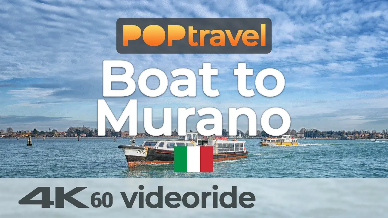 Boat Ride to MURANO / Venice (Italy) 🇮🇹- 4K 60fps (UHD)
