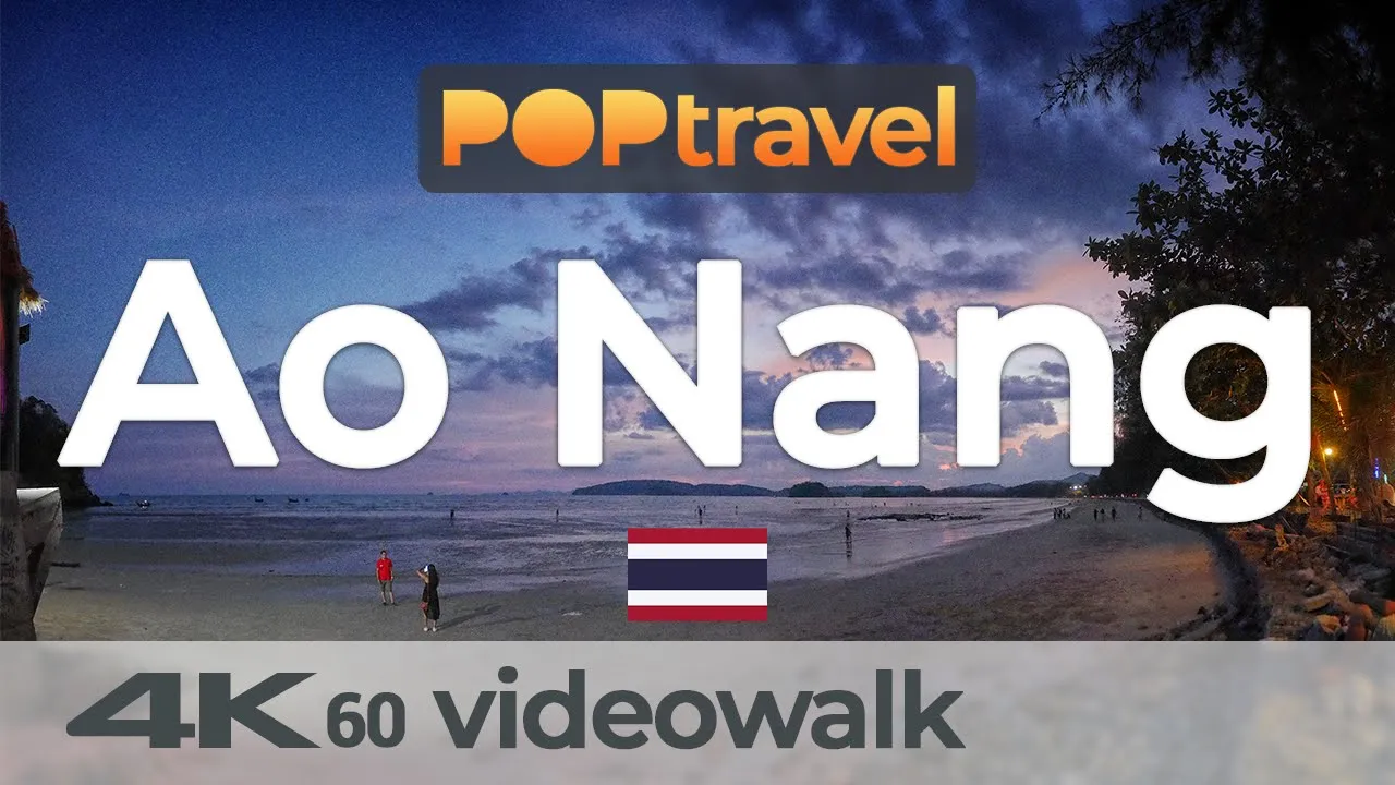 Walking in AO NANG / Thailand - 4K 60fps (UHD)