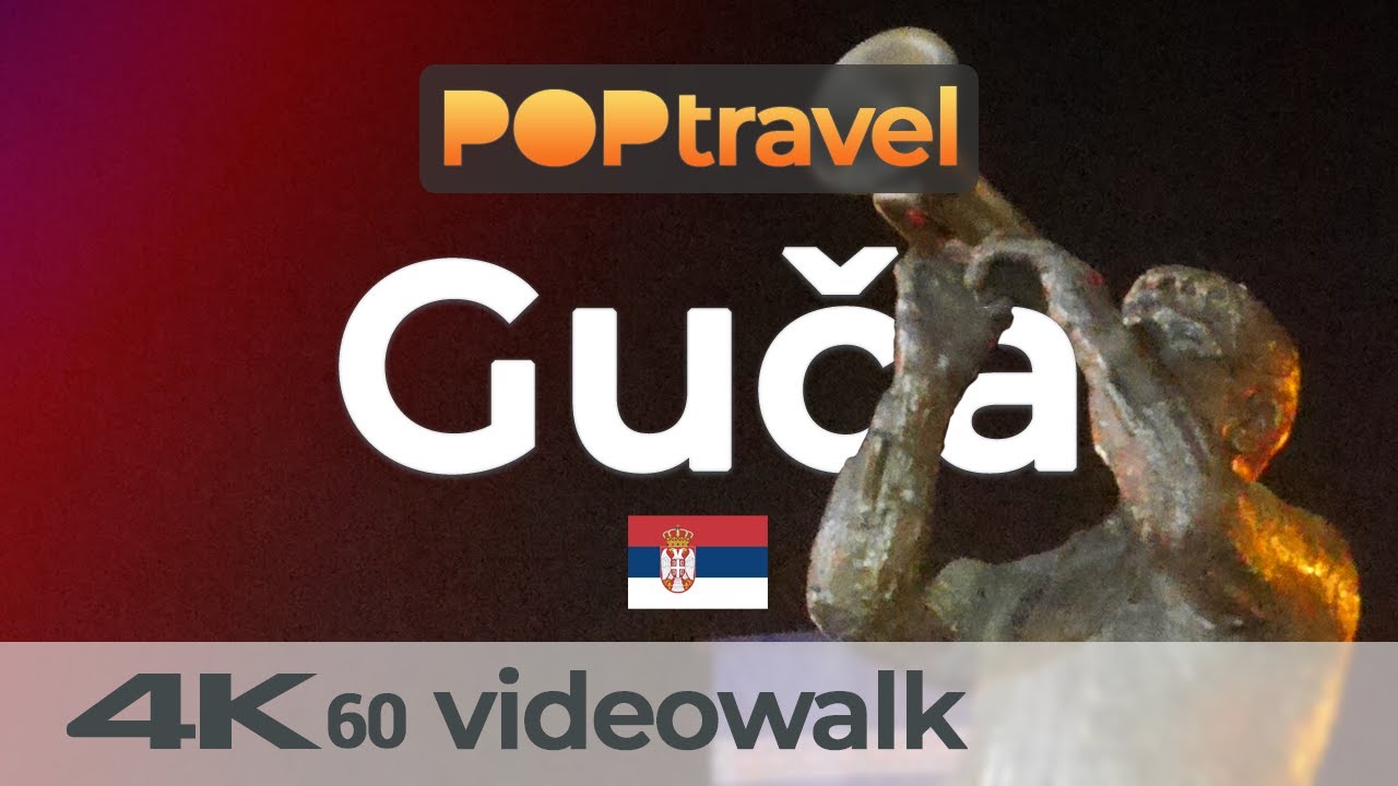 Walking in GUČA / Serbia 🇷🇸- Trumpet Festival 2019 - 4K 60fps (UHD)