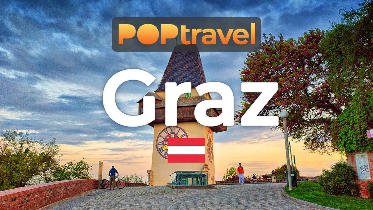 GRAZ, Austria 🇦🇹 - Evening walk to clock tower - 4K 60fps (UHD)