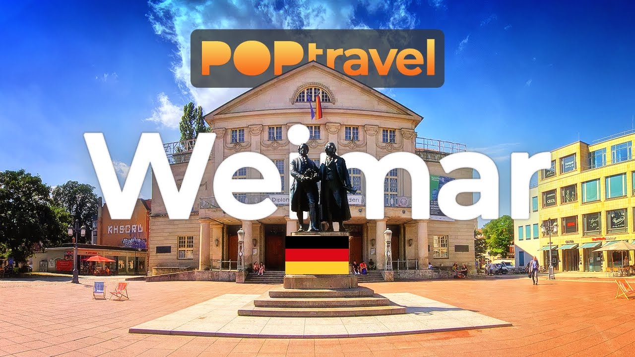 WEIMAR, Germany 🇩🇪 - Summer Afternoon - 4K walking tour with captions