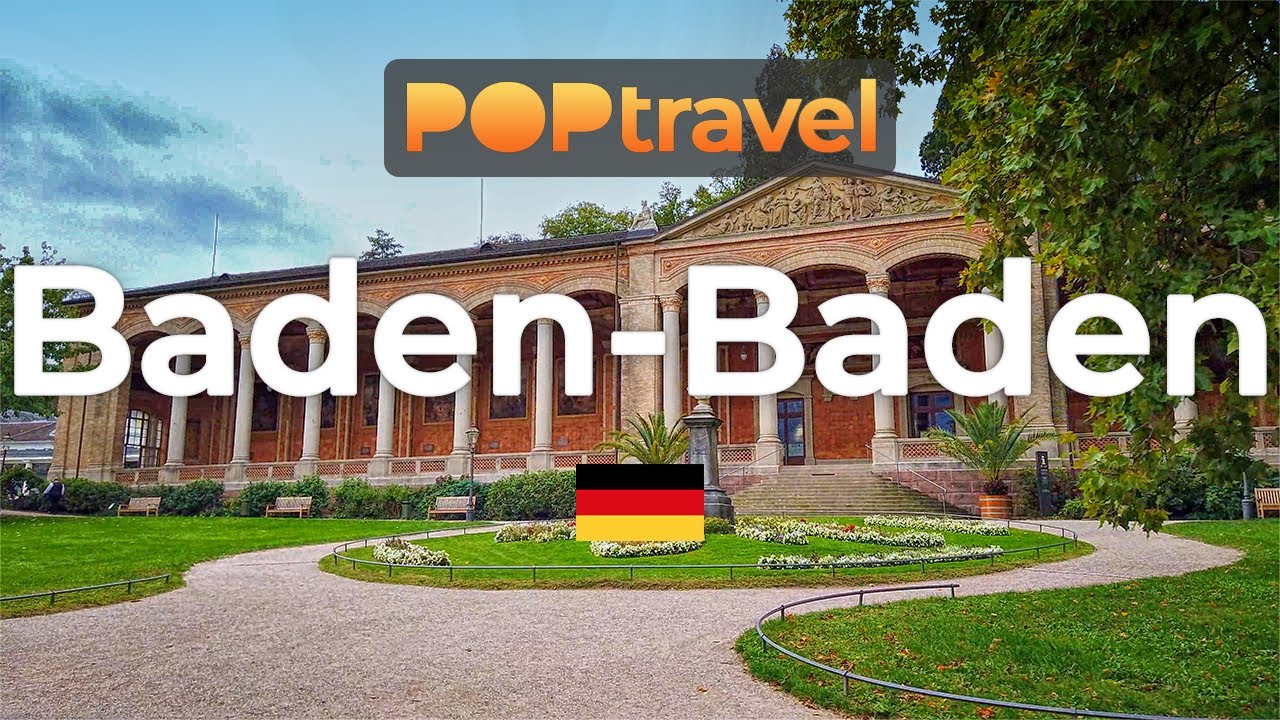 Walking in BADEN-BADEN / Germany 🇩🇪- Autumn Tour - 4K 60fps (UHD)
