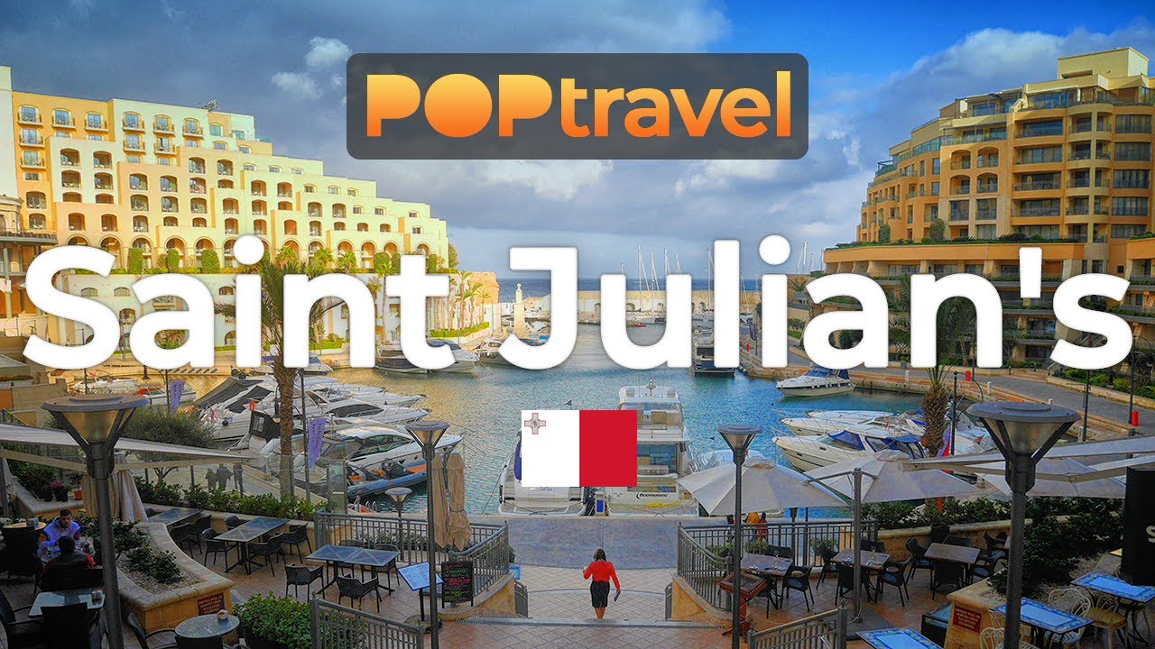 Walking in ST. JULIAN'S / Malta 🇲🇹- Tour around Paceville - 4K 60fps (UHD)