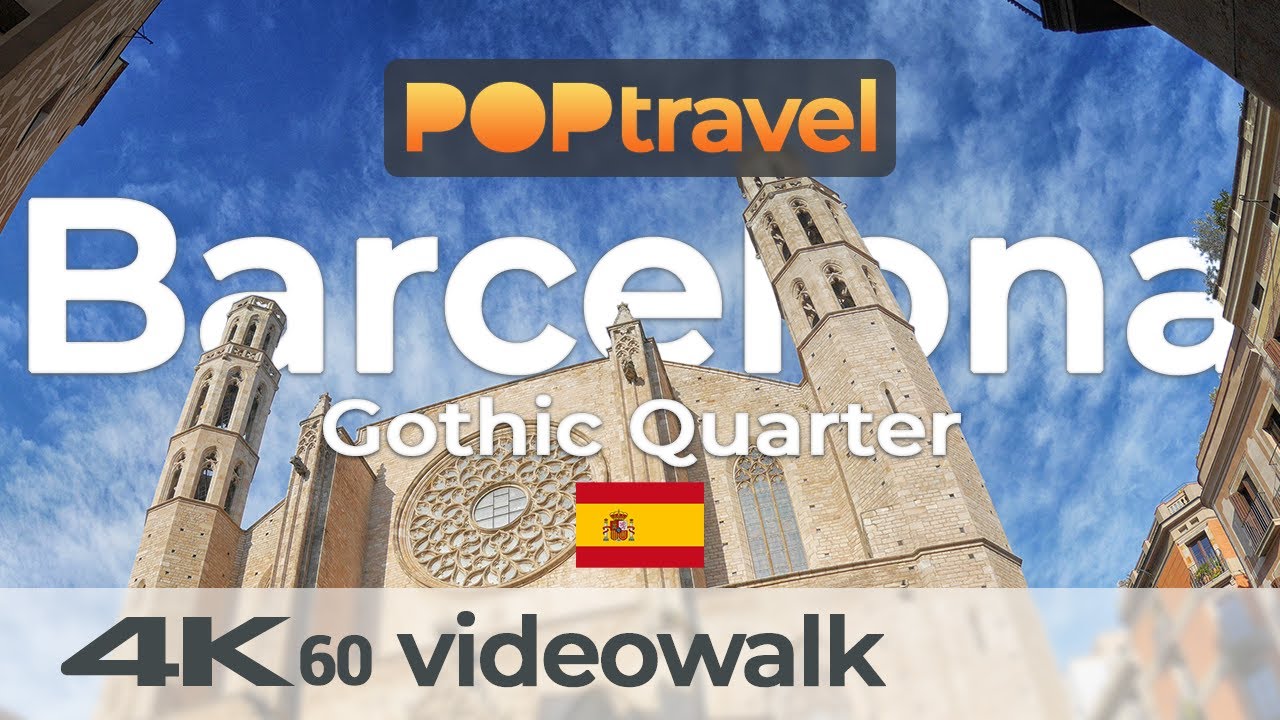 Walking in BARCELONA / Spain - Raval and Gothic Quarter - 4K 60fps (UHD)