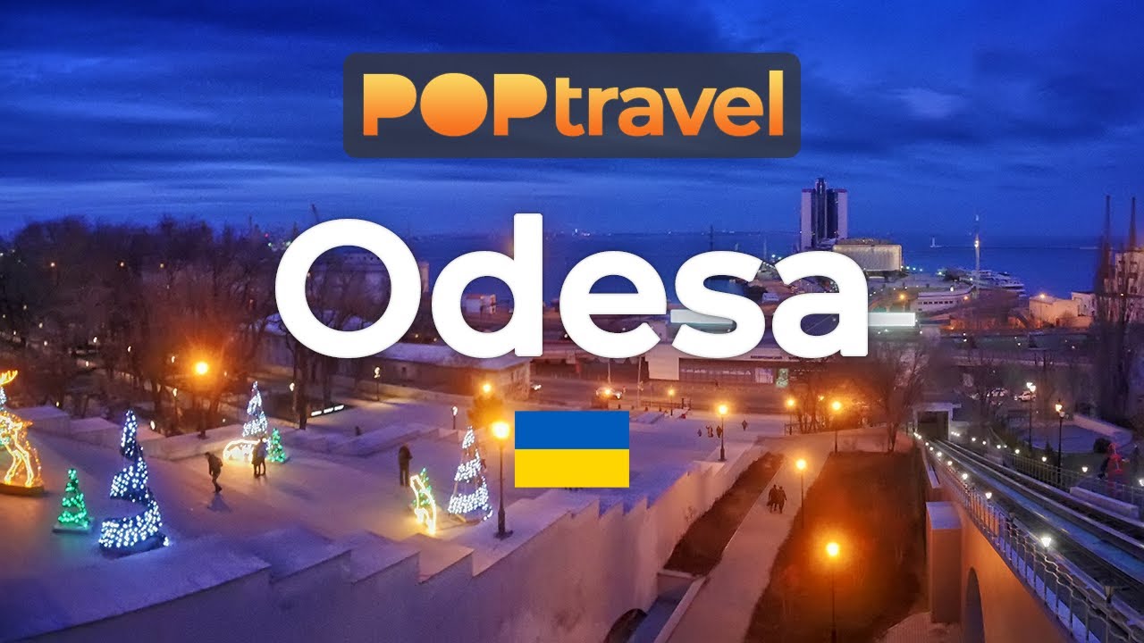 Walking in ODESA / Ukraine 🇺🇦- Winter Evening - 4K 60fps (UHD)