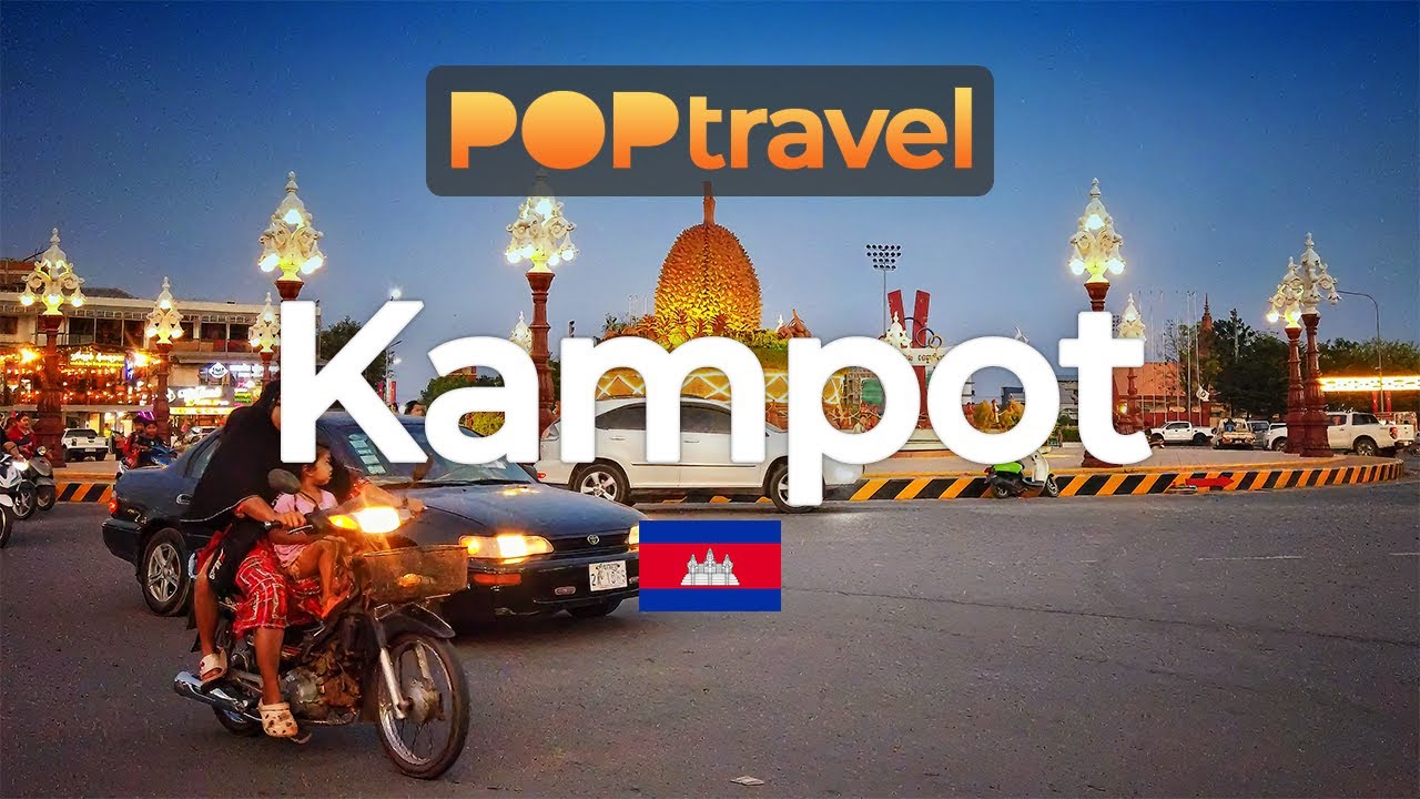 KAMPOT, Cambodia 🇰🇭- Sunset Tour - 4K 60fps (UHD)