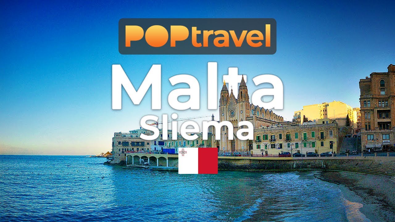 SLIEMA, Malta 🇲🇹- Tigné to Spinola Bay - 4K 60fps (UHD)