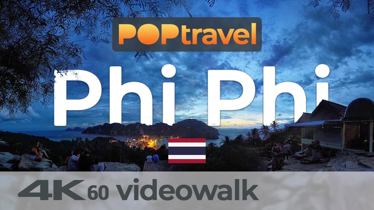 Walking on PHI PHI / Thailand 🇹🇭- Pier to Viewpoints - 4K 60fps (UHD)