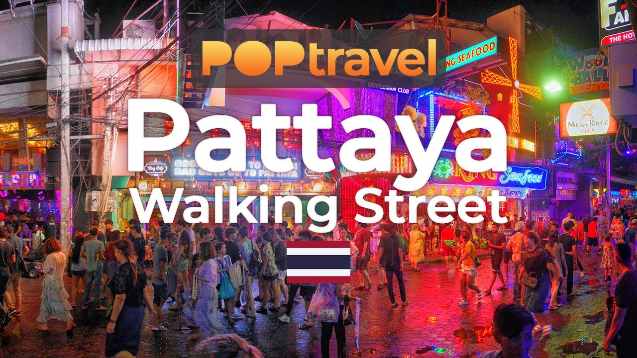 PATTAYA Walking Street / Thailand 🇹🇭- Songkran at Night - 4K 60fps (UHD)