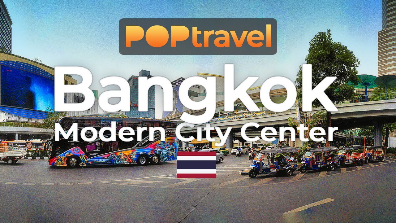 BANGKOK, Thailand 🇹🇭 - City Center - 4K 60fps (UHD)