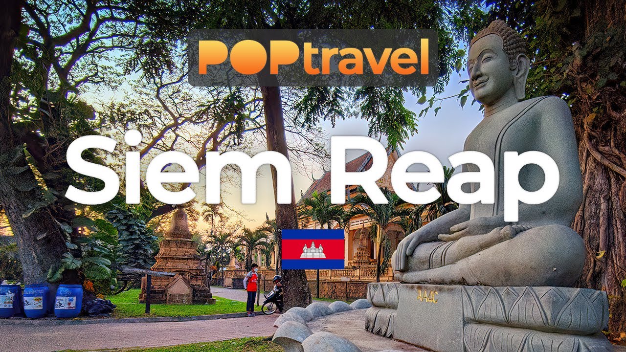 SIEM REAP, Cambodia 🇰🇭 - Evening City Tour - 4K 60fps