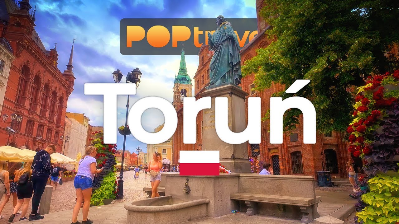 TORUN, Poland 🇵🇱 - 4K HDR walking tour with captions