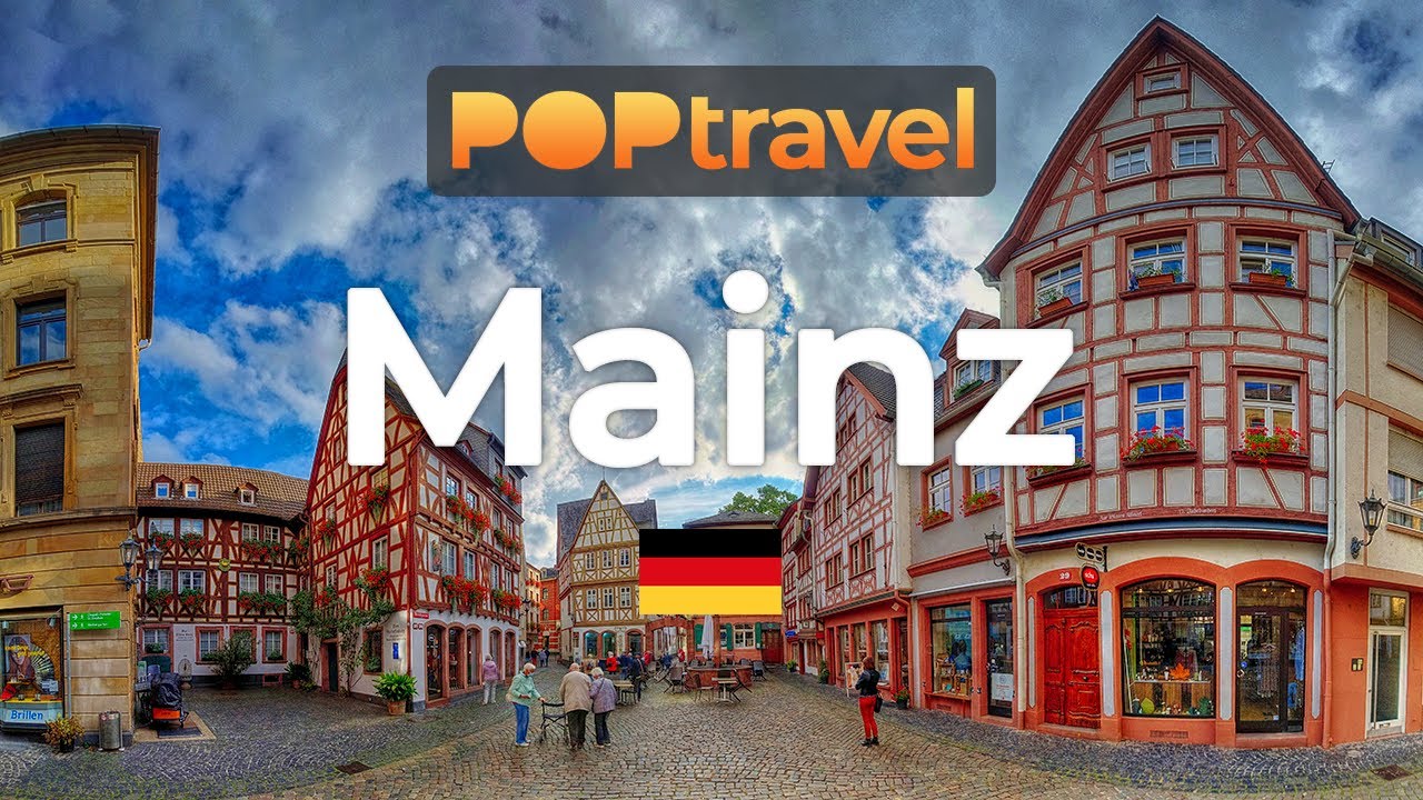 Walking in MAINZ / Germany 🇩🇪- Center and Old Town - 4K 60fps (UHD)