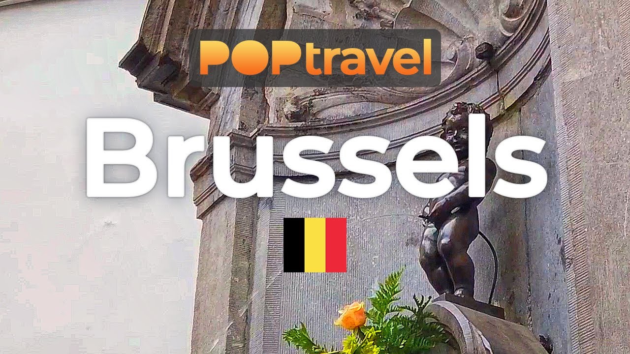Walking in BRUSSELS / Belgium 🇧🇪- Rainy Summer Evening Tour - 4K 60fps (UHD)