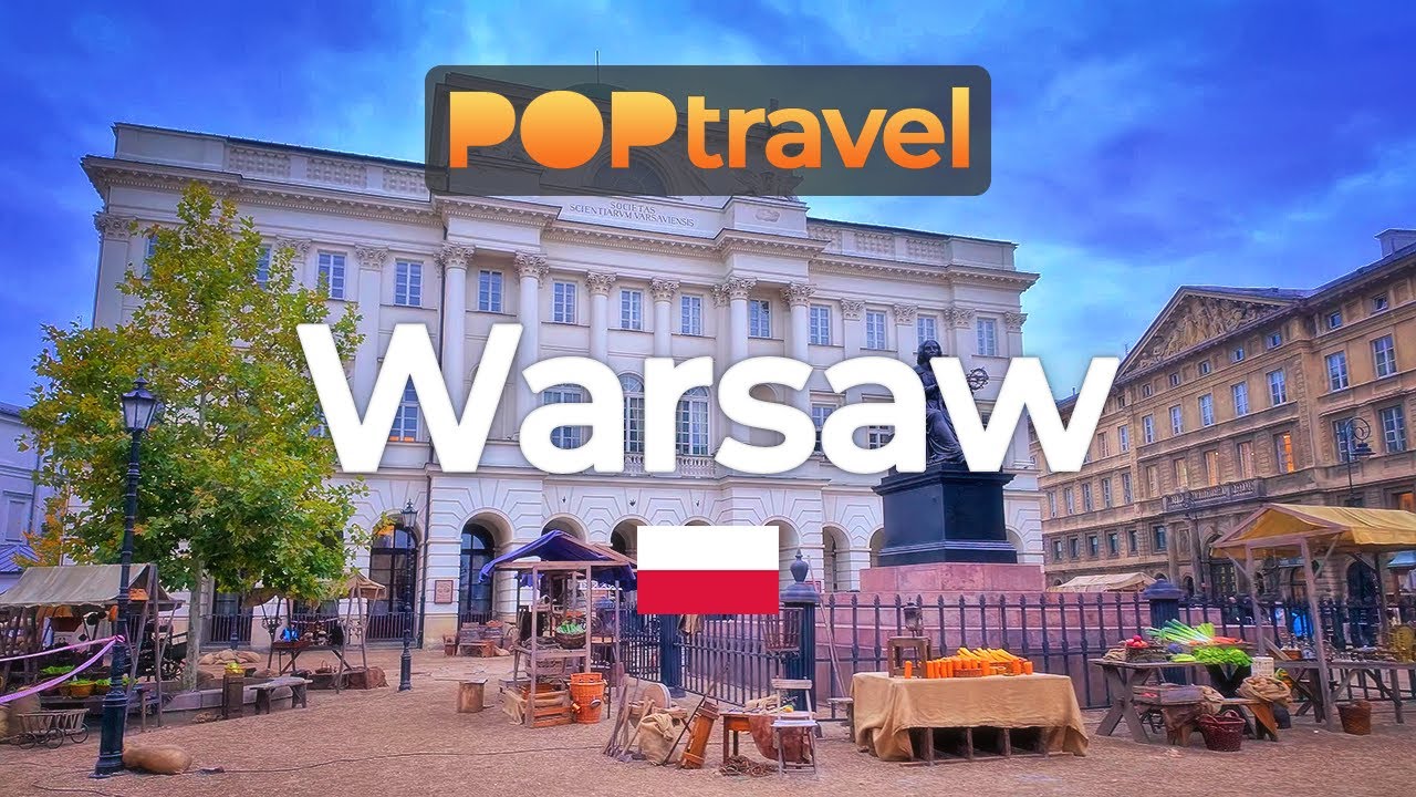 WARSAW, Poland 🇵🇱 - Autumn Tour - 4K HDR with captions