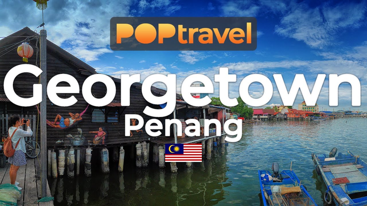 Walking in GEORGETOWN / Penang (Malaysia) 🇲🇾 - Jetties and Old Centre - 4K 60fps (UHD)