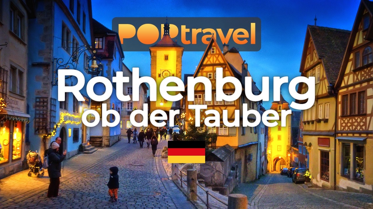 ROTHENBURG ob der Tauber, Germany 🇩🇪 - 4K HDR with captions