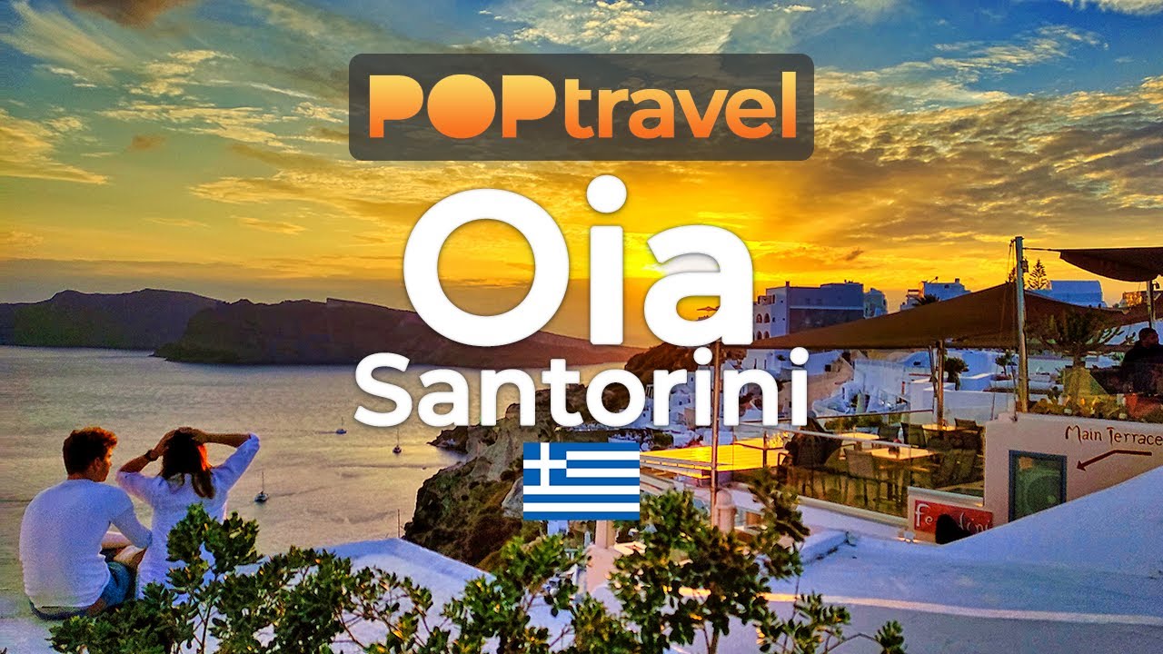 OIA, Santorini (Greece)🇬🇷 - Sunset - 4K with captions