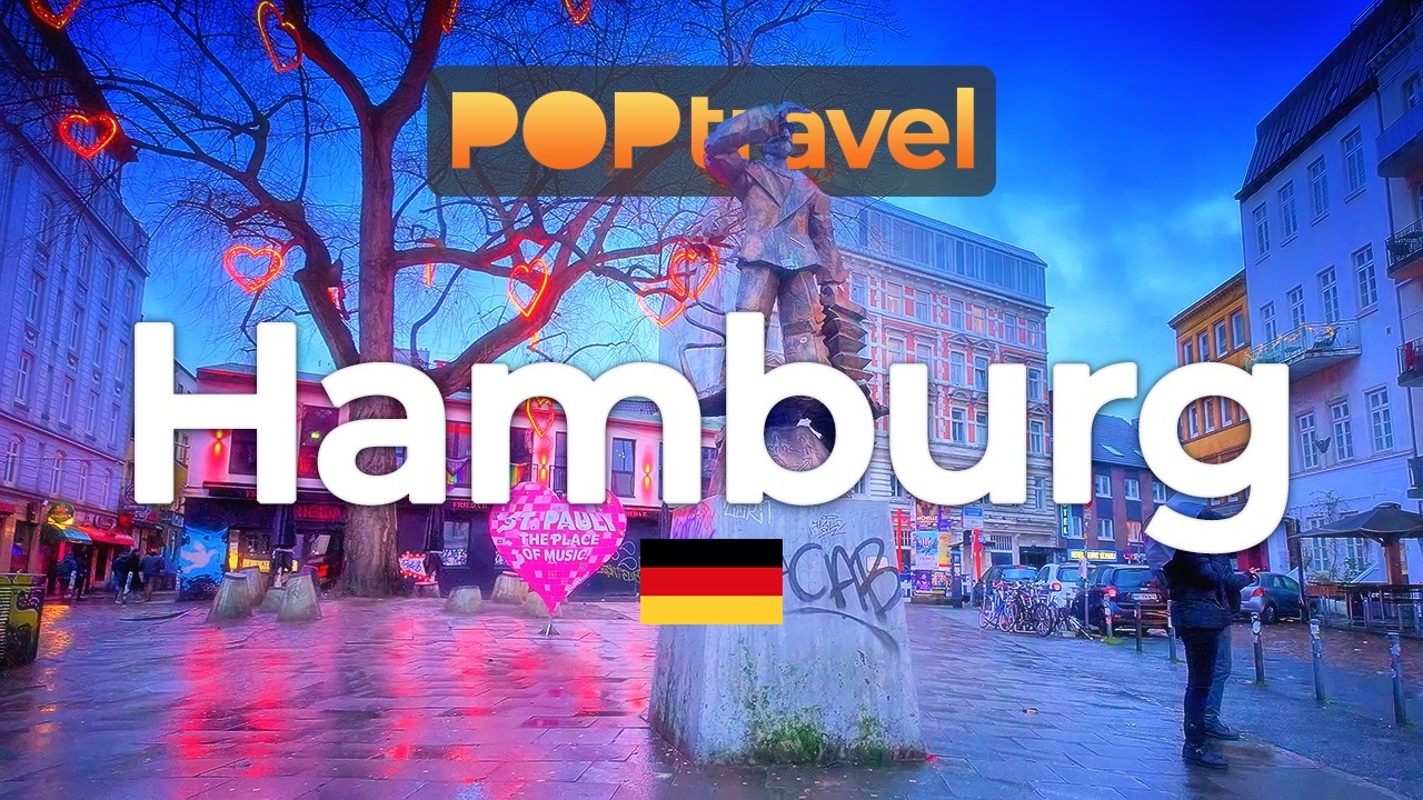 HAMBURG, Germany - Storm and Rain (2026) - 4K HDR Walking Tour