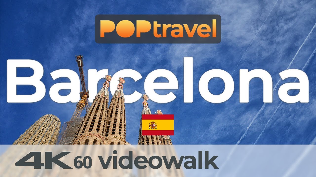 Walking in BARCELONA - Port, Ramblas to Sagrada Familia - 4K 60fps (UHD)