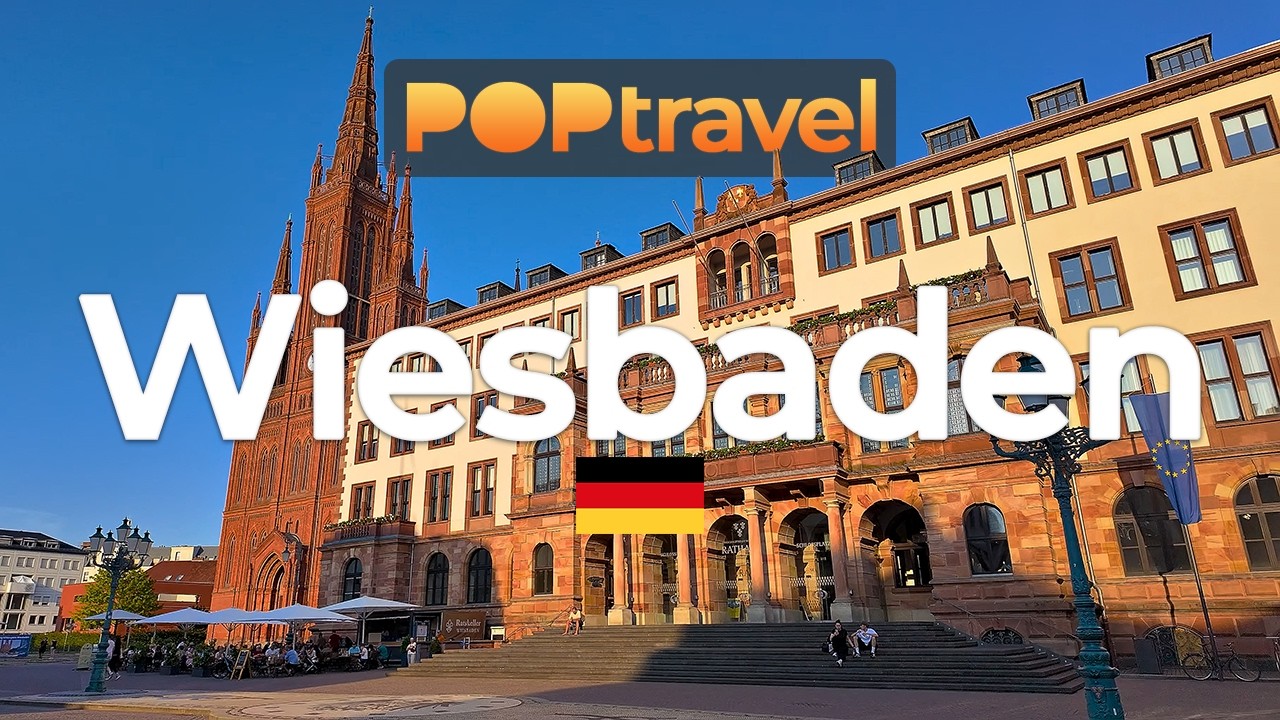 WIESBADEN, Germany - Evening Walking Tour - 4K - Walking Tour in Germany