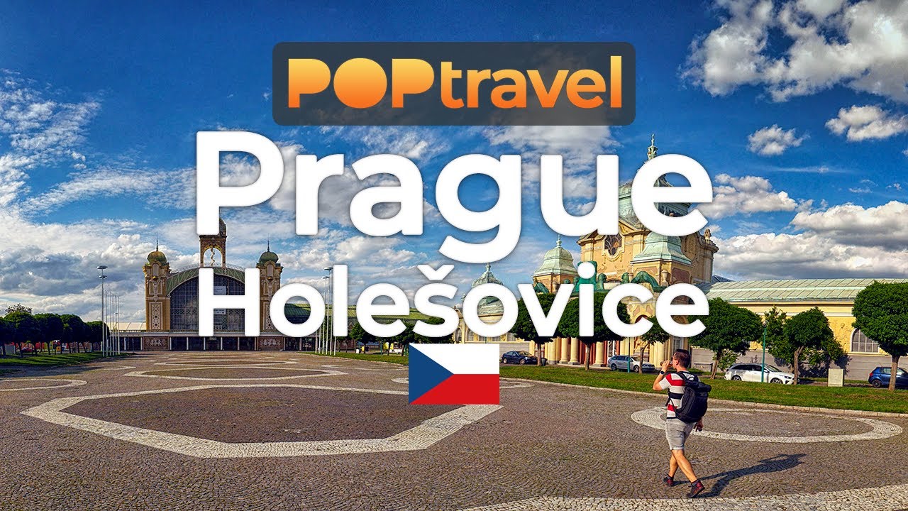 Walking in PRAGUE HOLESOVICE / Czech Republic 🇨🇿- Stromovka Park to Vlatava - 4K 60fps (UHD)
