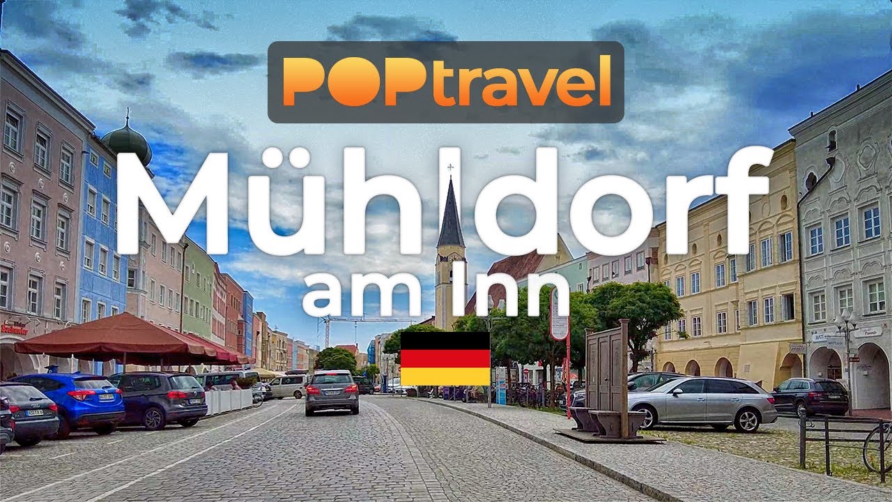 Walking in MÜHLDORF (am Inn) / Germany 🇩🇪- 4K 60fps (UHD)