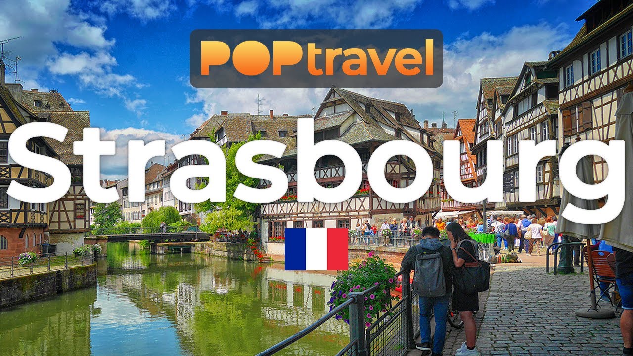 Walking in STRASBOURG / France 🇫🇷- Sunny Day in the Old Town - 4K 60fps (UHD)