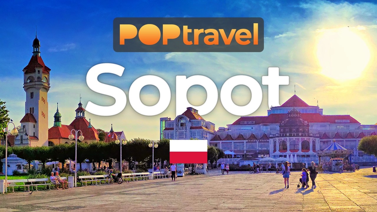 Walking in SOPOT, Poland - Monte Cassino and Beach - 4K