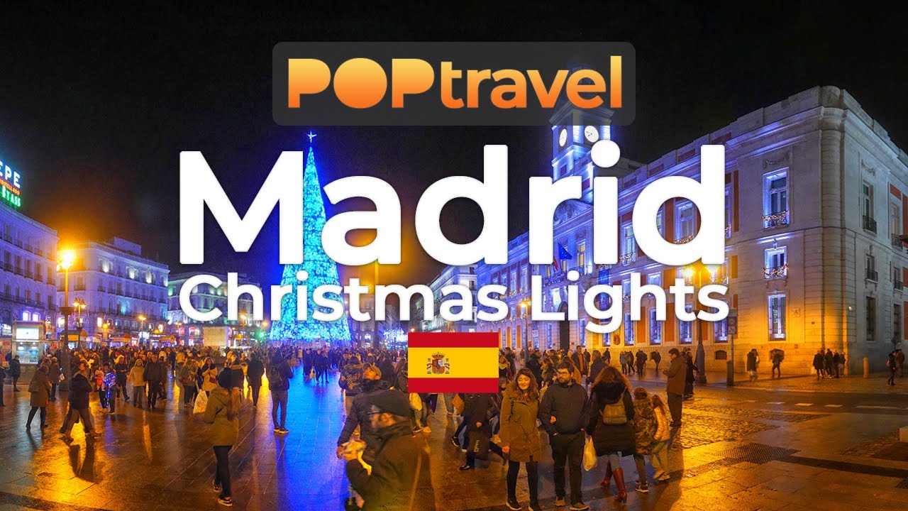 Walking in MADRID / Spain 🇪🇸- Christmas Lights - 4K 60fps (UHD)