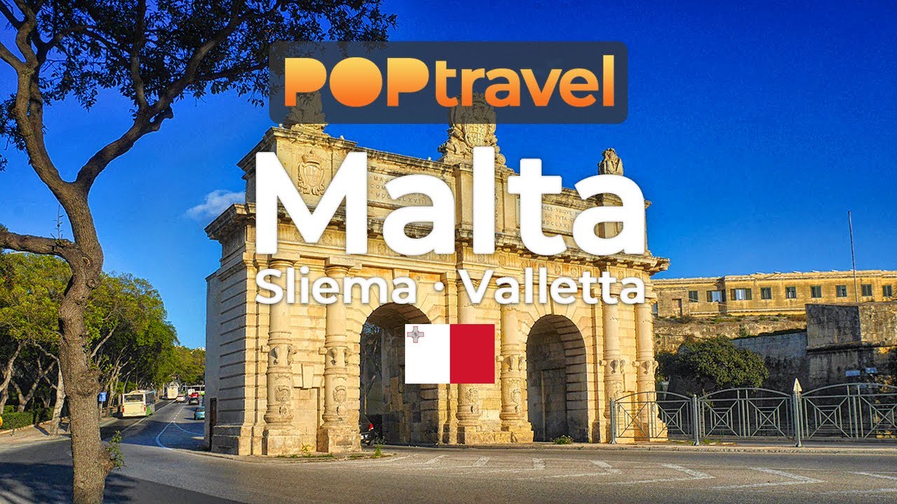 Walking in MALTA 🇲🇹- Sliema to Valletta - 4K 60fps (UHD)