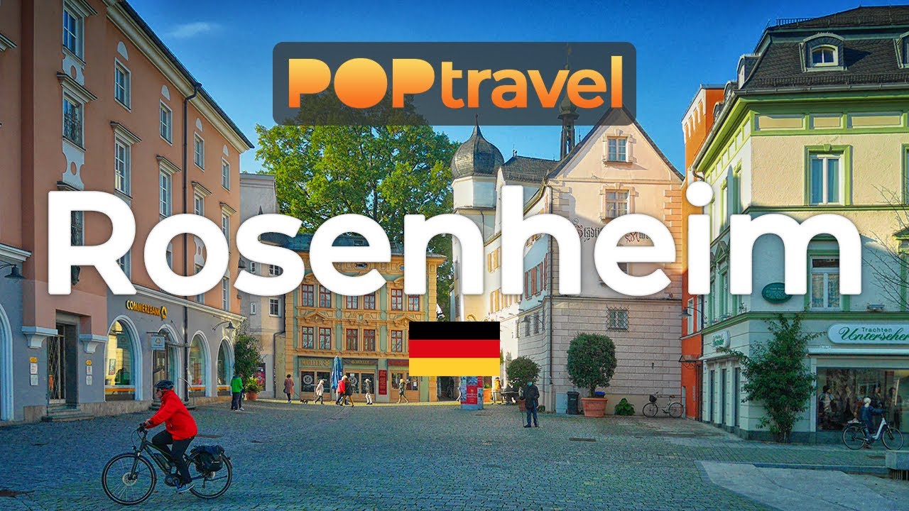 Walking in ROSENHEIM / Germany 🇩🇪 - 4K 60fps (UHD)