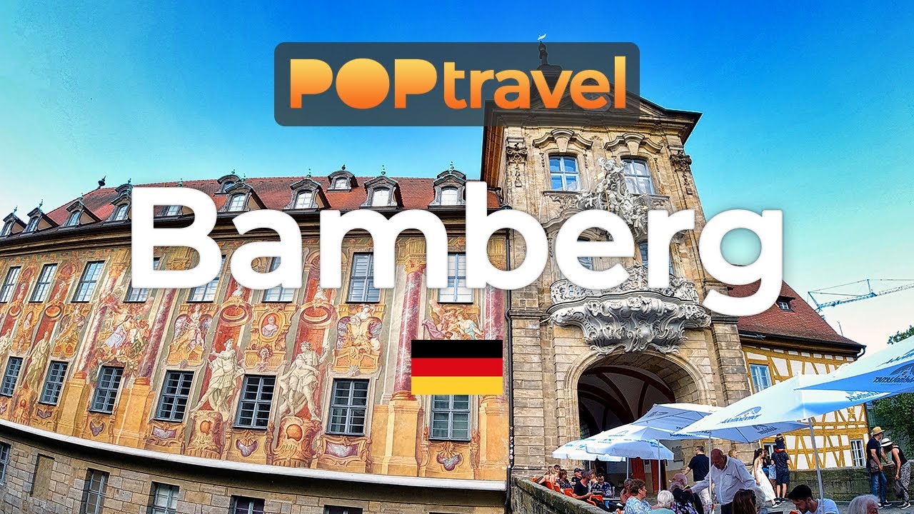 BAMBERG, Germany🇩🇪 - Old Town Hall to Rose Garden - 4K 60fps (UHD)
