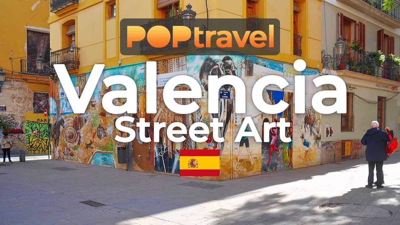 Walking in VALENCIA / Spain 🇪🇸- Street Art - 4K 60fps (UHD)