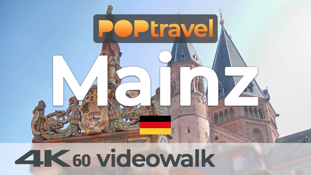 Walking in MAINZ / Germany - 4K 60fps (UHD)