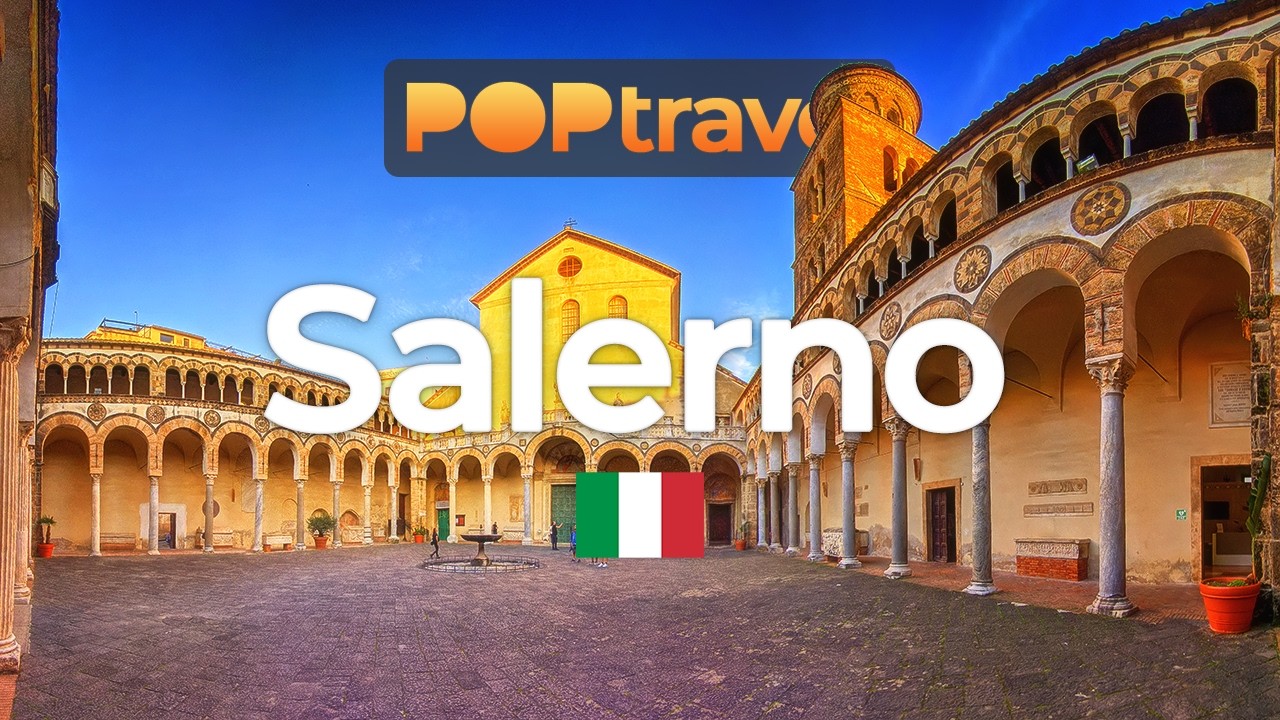 SALERNO, Italy 🇮🇹 - Evening Walk - 4K HDR with captions