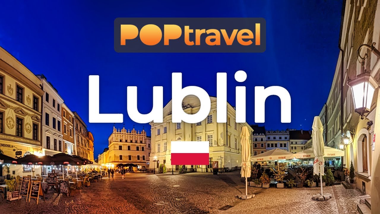 Walking in LUBLIN / Poland 🇵🇱- Blue Hour Tour - 4K 60fps (UHD)
