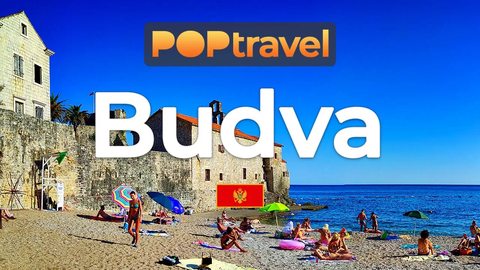 Walking in BUDVA / Montenegro 🇲🇪- Old Town - 4K 60fps (UHD) - Walking Tour in Montenegro
