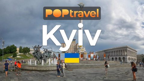 Walking in KYIV (KIEV) / Ukraine 🇺🇦- Maidan, Khreschatyk, Monastery and Park - 4K 60fps (UHD) - Walking Tour in Ukraine