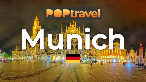 Walking in MUNICH / Germany 🇩🇪- Night Tour in the City Center - 4K 60fps (UHD) - Walking Tour in Germany