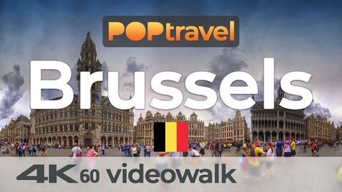 Walking in BRUSSELS / Belgium 🇧🇪- 4K 60fps (UHD) - Walking Tour in Belgium