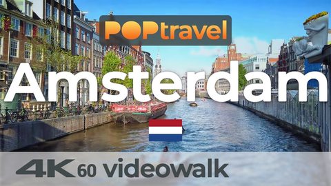 Walking in AMSTERDAM / Netherlands 🇳🇱- 4K 60fps (UHD) - Walking Tour in Netherlands