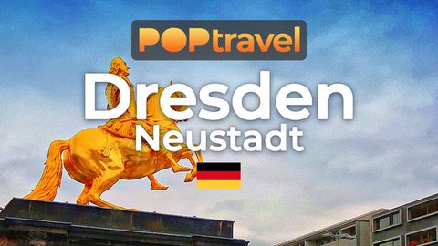 Walking in DRESDEN (Neustadt) / Germany 🇩🇪- Zwinger to Alaunplatz - 4K 60fps (UHD) - Walking Tour in Germany