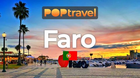 FARO, Portugal 🇵🇹 - Sunset Walk - 4K HDR - Walking Tour in Portugal