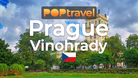 Walking in PRAGUE (Vinohrady) / Czech Republic 🇨🇿- 4K 60fps (UHD) - Walking Tour in Czechia
