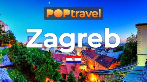 Walking in ZAGREB / Croatia 🇭🇷- Evening Tour - 4K 60fps (UHD) - Walking Tour in Croatia